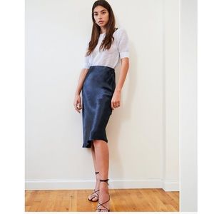 Babaton Slip Skirt - NAVY